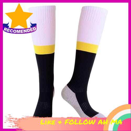 Best Selling Absorbent Youth Soccer Socks Calf Protection Football Socks Sports Stocking Towel Bottom Tube Socks (black)