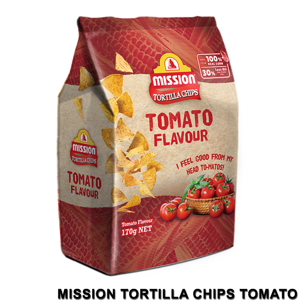 Mission Tomato Flavoured Tortilla Chips 170g