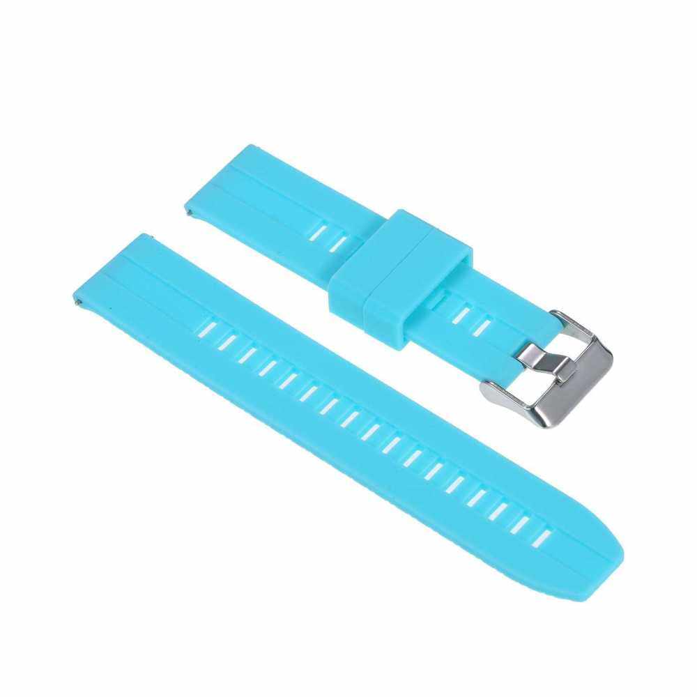 20mm Silicone Watch Strap Quick Release Watch Band with Buckle Soft Breathable Watchband Wristband Compatible with 20mm Traditional/Smart Watch (Sky Blue)