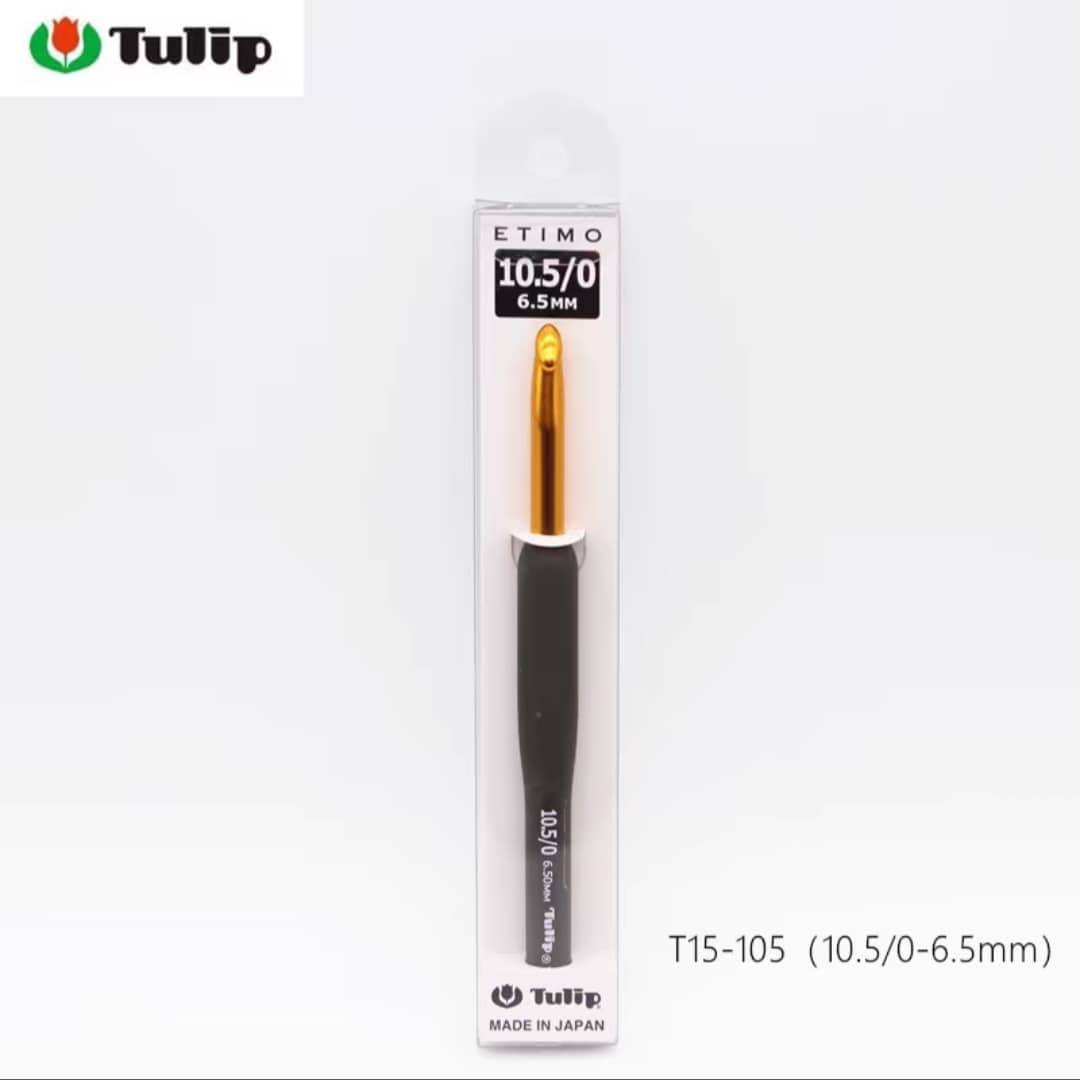 Tulip Etimo Crochet Hooks 广岛黑柄金色钩针