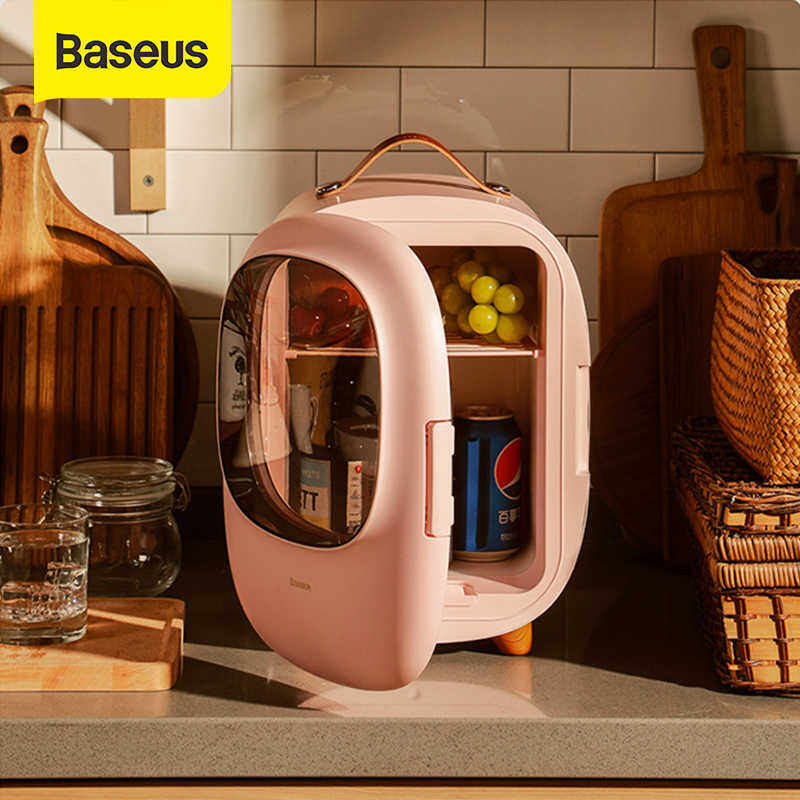 New Collection Peti Sejuk Original Baseus Zero Space Refrigerators 8L Portable Mini Fridge Heating And Cooling Makeup Fridge With AC / DC Power Cord For Car / Home / Camping / Travel 2020 New Collection Peti Sejuk Original Baseus Zero Space Refrigerators 8L Portable Mini Fridge Heating And Cooling Makeup Fridge With AC / DC Power Cord For Car / Home / Camping / Travel 2020