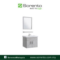 SORENTO SRTBF11706 Bathroom Furniture 6 in 1 Wall Hung Basin Stainless Steel 304 Cabinet Set + Basin Tap/Water Tap/Basin Faucet