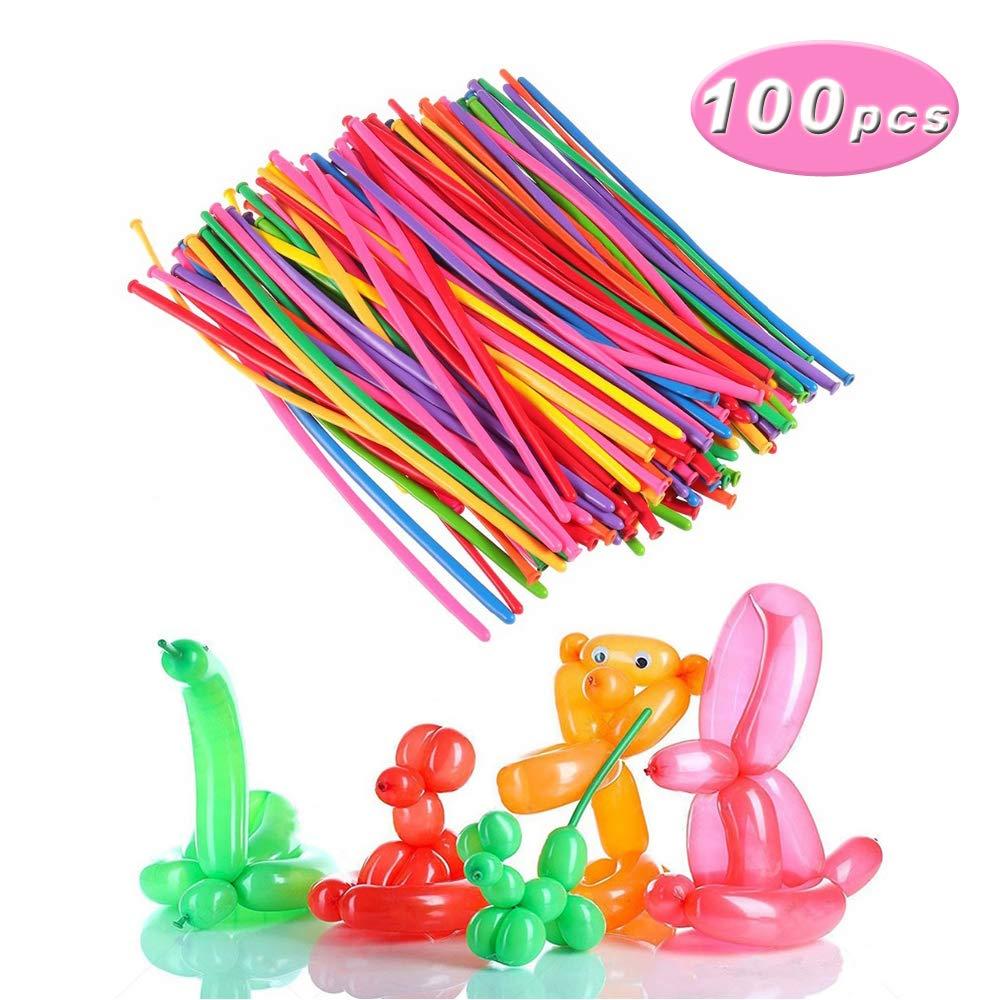 100 Quả Bóng Bay Động Vật 260Q Chất Lượng Cao: Bóng Bay Cao Su Xoắn Mô Hình Màu Đủ Loại Cho Các Bữa Tiệc, Sinh Nhật, Chú Hề