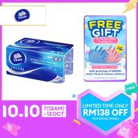 Vinda Deluxe Smooth Feel Toilet Tissue 3-Ply (64 Rolls/16 Rolls x 4 Packs) - Longer & More Sheets