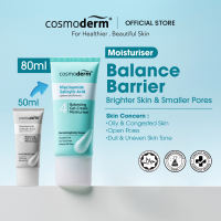 Cosmoderm Niacinamide Salicylic Acid Balancing Gel-Cream Moisturiser 80ml Pore & Acne Care Oil Control Skin Balance