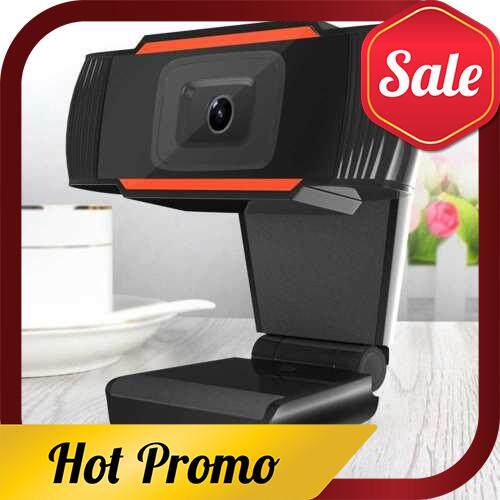 HD Webcam Streaming Camera for Gaming Meetings Portable Desktop Webcam USB Computer Camera Free Drive Installation Fast Autofocus (Orange)