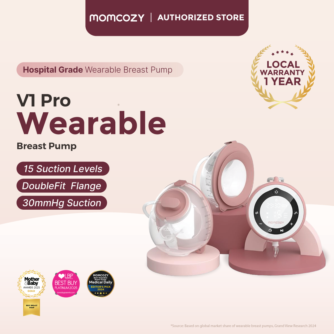 Momcozy V1 Pro Hospital-Grade Hands-Free & Portable Wearable Pump Double