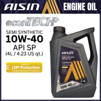 Aisin Engine Oil Semi Synthetic API: SP - 10W40 (4L/1L)