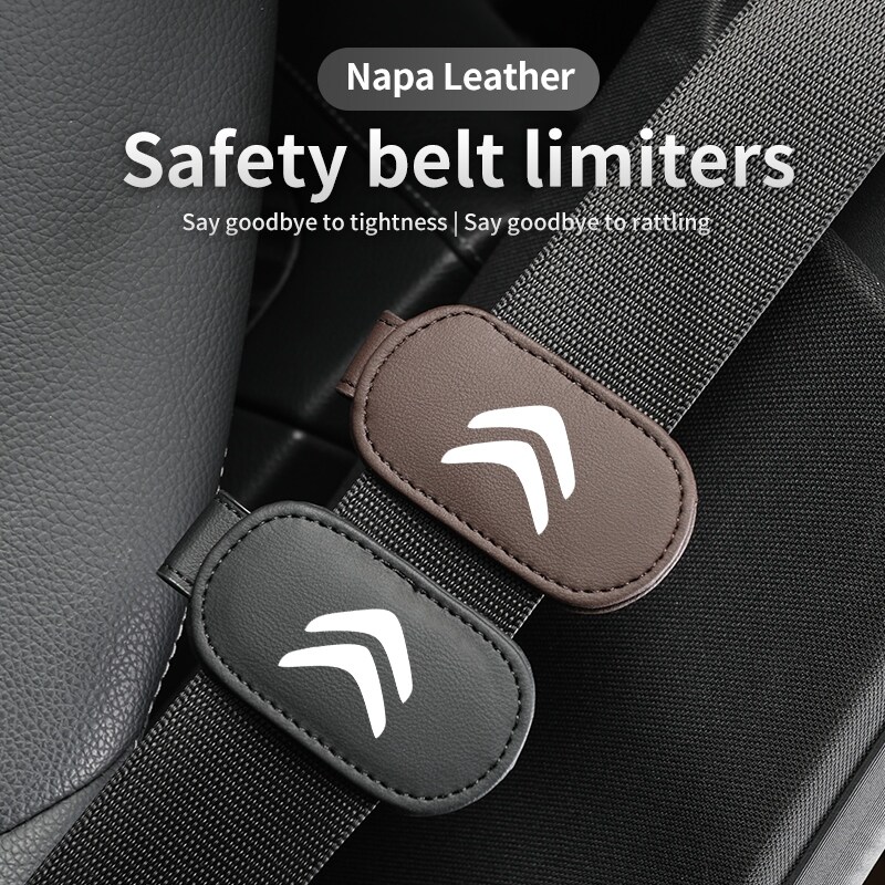 【Automobile franchise】 2pcs Universal Car Seat Belt Clip Adjustable Auto Stopper For Citroen C4 C3 C5 C1 C2 VTS Berlingo Celysee Xsara Picass