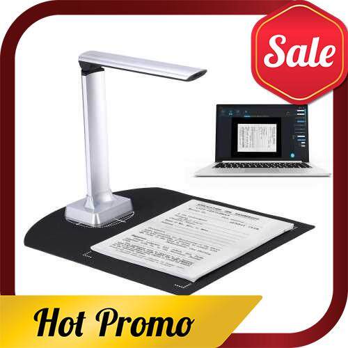 Aibecy BK31 Portable Document Camera Scanner USB 2.0 HD 10 Mega-pixels High Speed Scanner Capture Size A4 Support PDF Format Export with LED Light Compatible with Windows for Office Classroom (Standard)