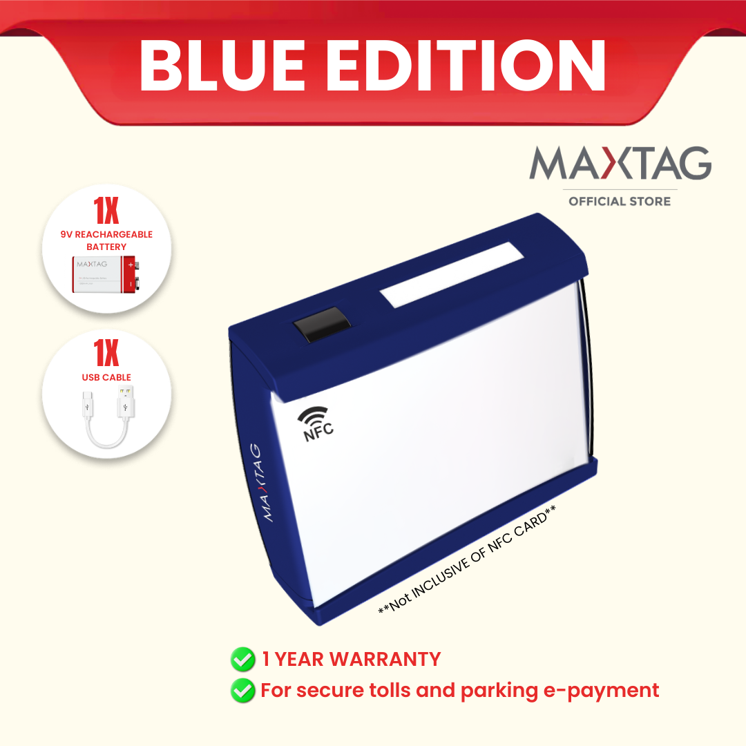 Blue Edition MaxTag Smart Tag Touch n Go Toll