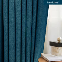 KKBS CURTAIN Mizuka 100% Blackout Curtain Ready Made French Pleat Hook & Ring Eyelet Standard Width