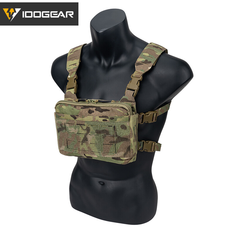 IDOGEAR KGR Tactical Chest Rig Modular Lightweight Chest Rig With DOPE 5.56 Triple Mag Pouch Kangaroo Chest Rig Front Panel 3319 ราคา 1,020 บาท*ส่งฟรี