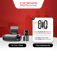 DDPAI N1 Pro 2.5K 1440P Front & Rear Super Capacitor Dash Cam with ADAS & NightVIS