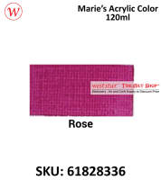 [Weststar] (1/2) MARIES Acrylic Paint 120ml Acrylic Colour For Art Painting Non Toxic Acrylic Waterproof Paint