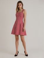 Zara Summer Plaid Belted Camisole Dress