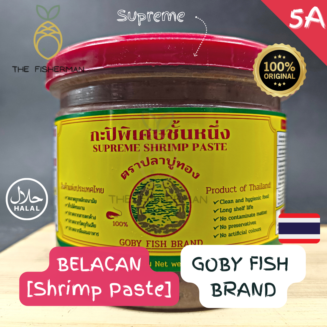 [100%Thai Origin] Belacan Thailand Chap Ikan (580G) 泰国进口上等峇拉煎[双鱼] Thailand Goby Fish Brand Shrimp Paste-The Fisherman