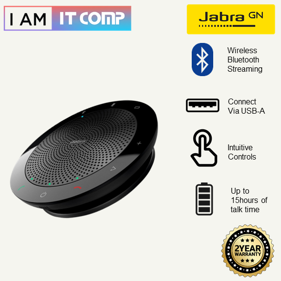 Jabra Connect 4S Portable Sound & Crystal Clear Work Calls , Bluetooth Portable Speaker , USB Portable Speaker | 2 Years Warranty