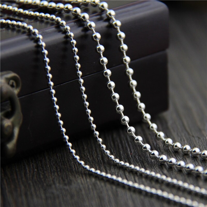 [Preflow ornament] Emith Fla925SilverRoundLink Chain2.0mm ThicknessChain Jewelry UnisexFashion Choker Necklaces