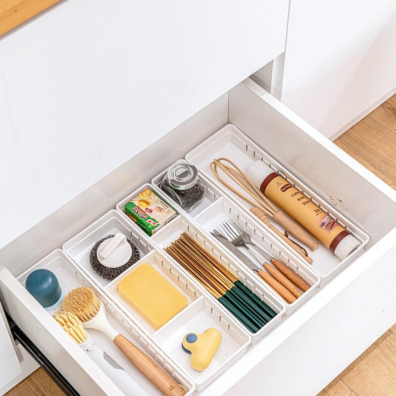 Nordic Multifunction Drawer Organizer Drawer Compartment Cutlery Box Tray Divider Storage Box New Arrival