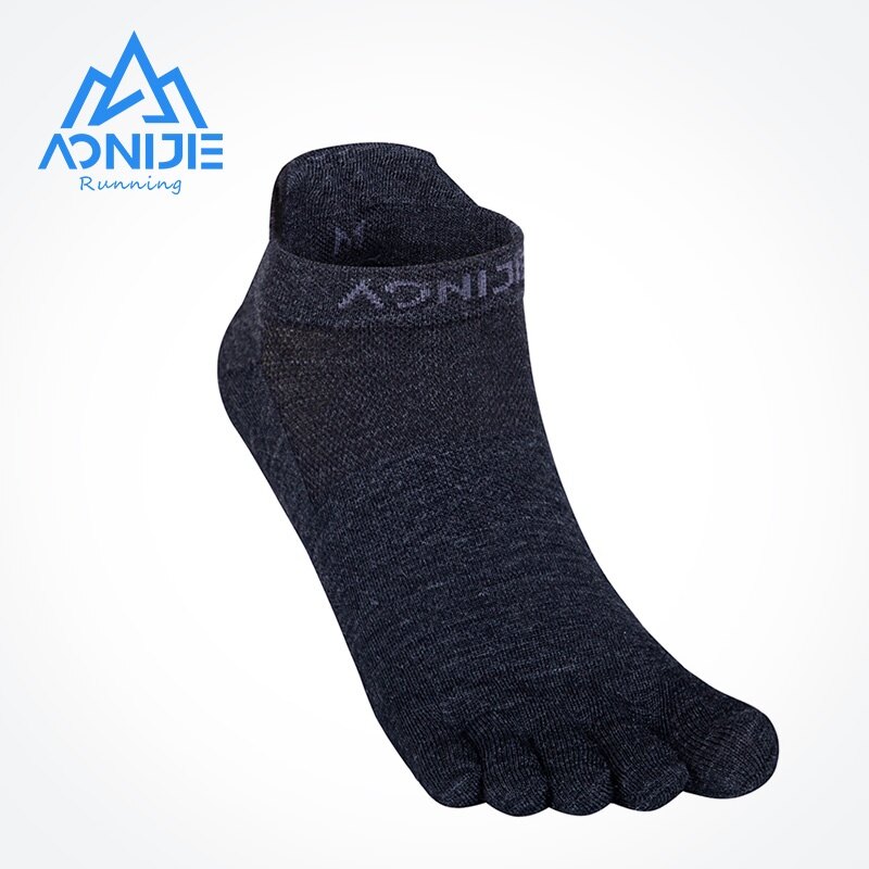 AONIJIE E4822 Merino Wool ถุงเท้าสั้นห้านิ้ว Run Low Cut Athletic Five Toe ถุงเท้า Toesocks สำหรับวิ่งมาราธอน ราคา 397 บาท*ส่งฟรี