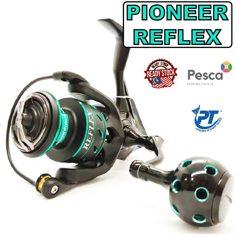 PESCA - Pioneer Reflex Spinning Reel Size SW2000, SW3000 6+1 Ball Bearings 5.1:1 Gear Ratio Fishing Reel Saltwater Fishing Reel Mesin Pancing Mesin Mancing Ready Stock Malaysia