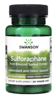 Swanson Sulforaphane from Broccoli Sprout Extract 400 mcg 60 Veggie Caps