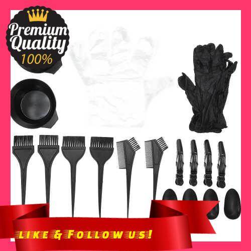 People's Choice Hair Dye Coloring Kit 2 Hair Tinting Bowl 6 Dye Brush 4 Ear Cover 1 Pair Gloves for 