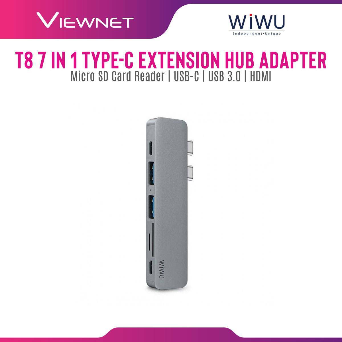 WIWU T8 7 In 1 Type-C / USB-C Multifunctional Extension HUB Adapter