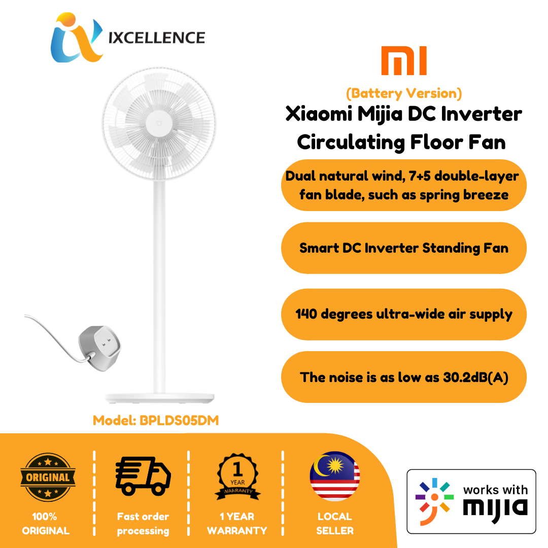 [IX] Xiaomi Mijia DC Inverter Circulating Floor Fan (Battery Version) BPLDS05DM