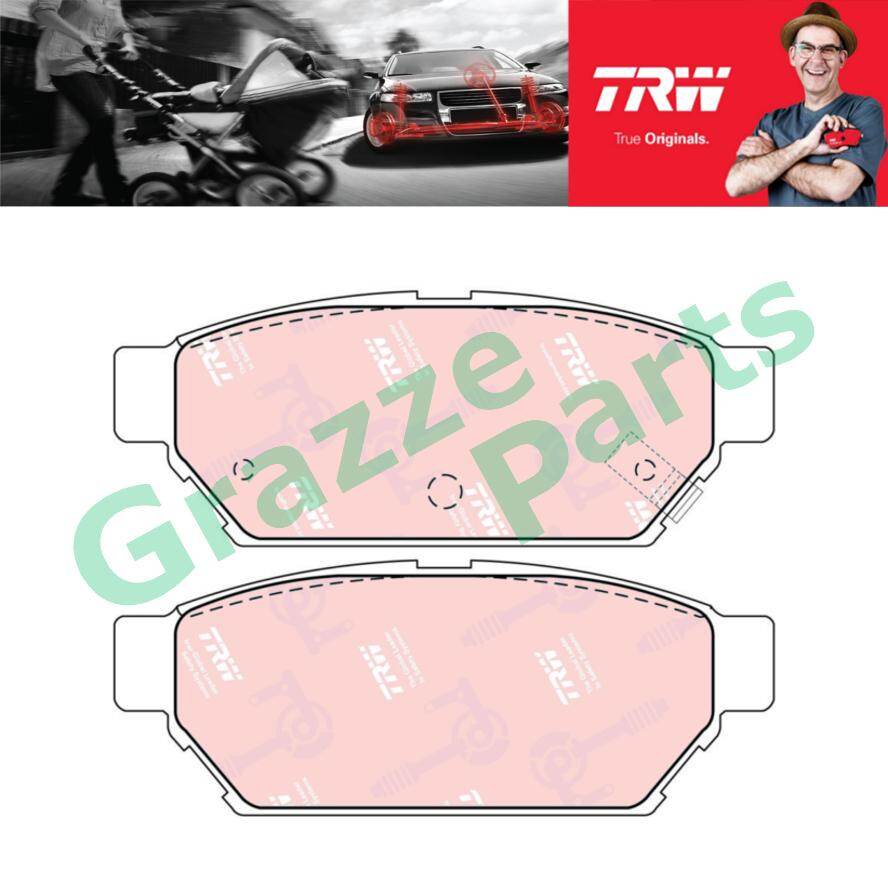 TRW Brake Pad Rear for GDB3045 - Proton Wira 1.6 1.8 Putra