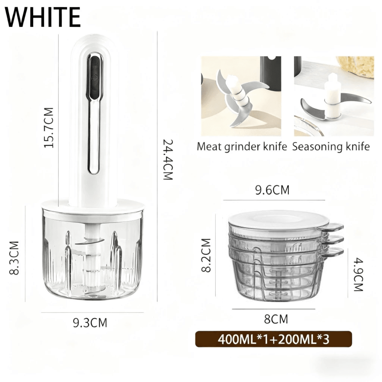 HOMEKING | 1L Blender Electric Chopper Mini Multifunctional Blender Baby Food Chopper Meat Vegetables Processor