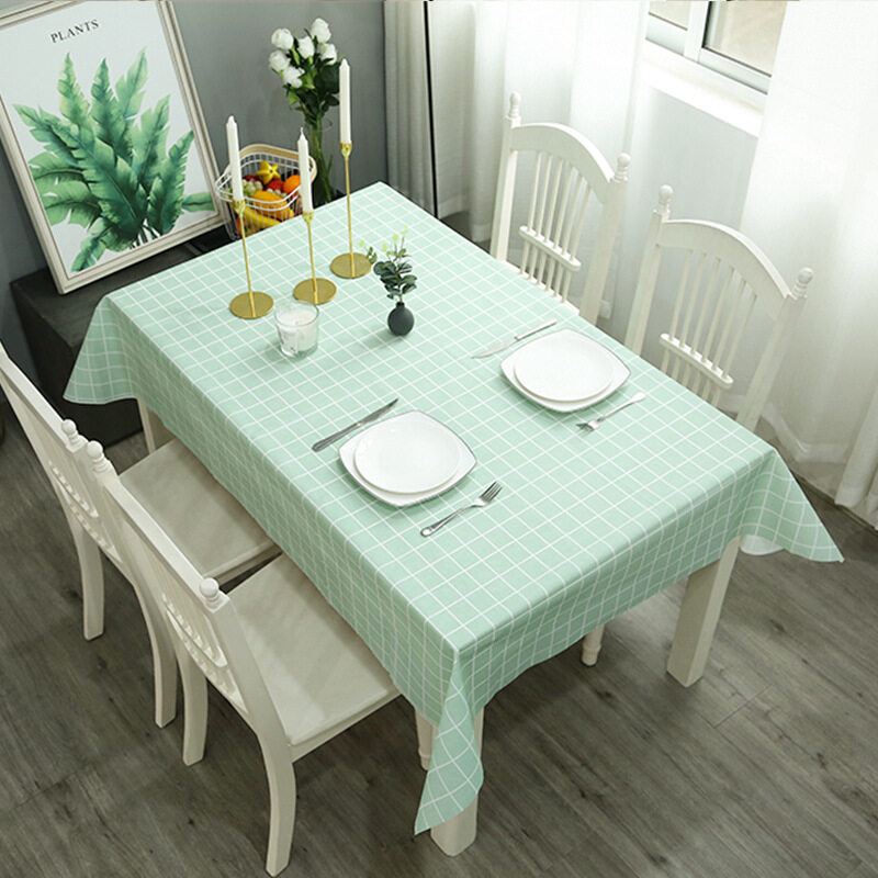 PVC Table Cloth Waterproof Plastic Table Cover Oil Proof Tablecloth Kitchen Dinning Room