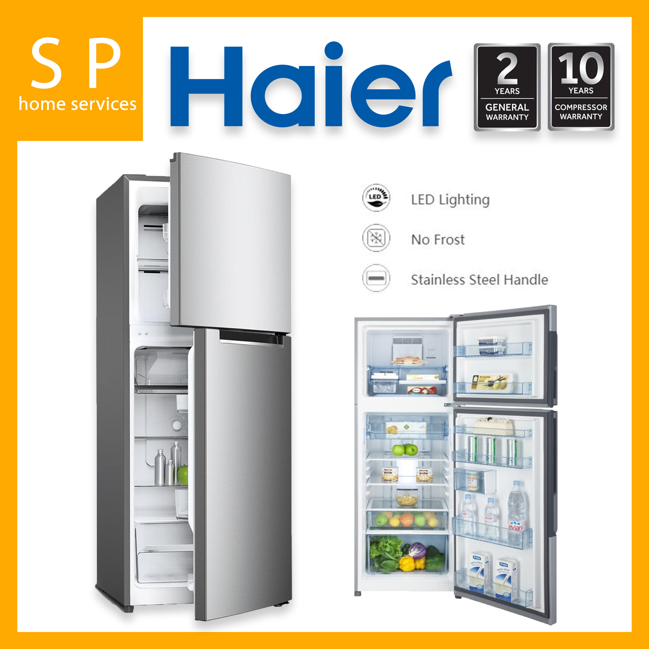 Harga Peti Ais Haier 240L 2 Doors Refrigerator HRF-238H Terkini Harga Peti Ais Haier 240L 2 Doors Refrigerator HRF-238H Terkini