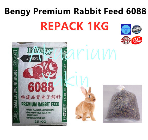 4077 Bengy Premium Rabbit Feed 6088  REPACK 1KG 
