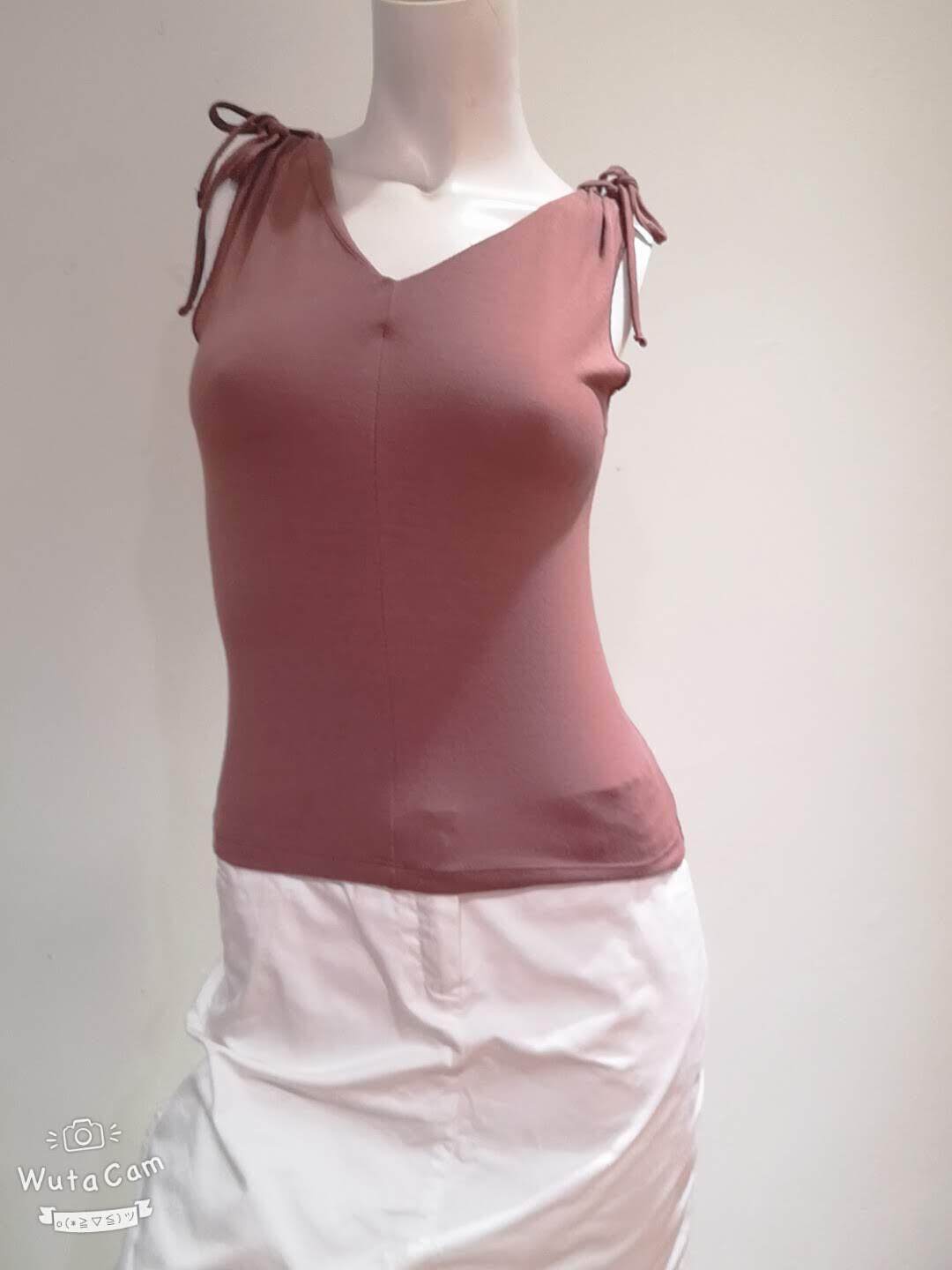 Boutique Clearance Sale - Sleeveless Brown blouse (Last Piece)
