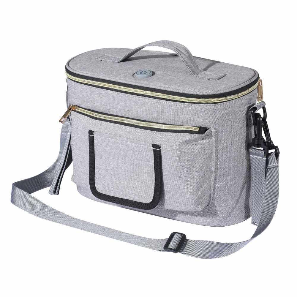 Portable UV Light Sterilizer Bag UVC USB Multifunctional Bag Ultraviolet Light Disinfection Bag Cleaner Box with Handle for Phone / Mask / Wallet / Underwear (Standard)