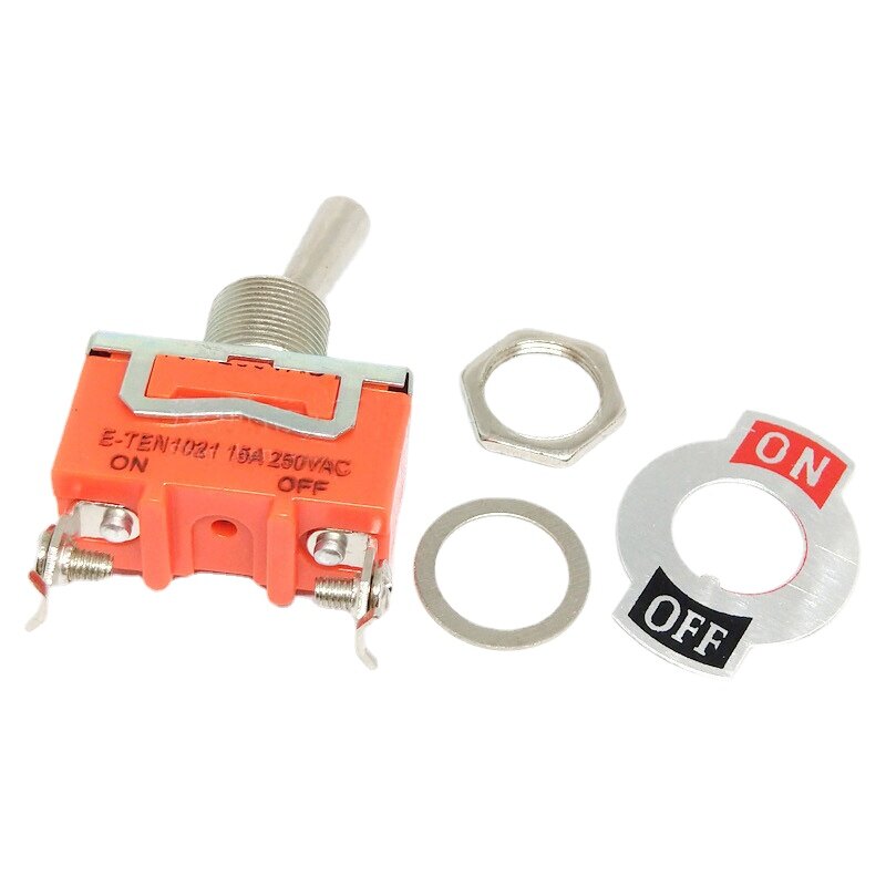 Ac 250v 15a 2-pin dpdt on/off 2-bit mini công tắc chuyển đổi e-ten1021 cam
