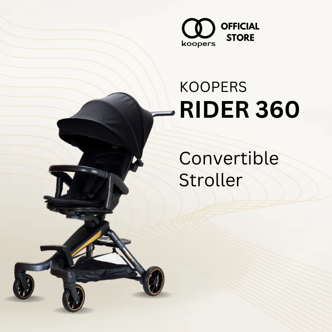 (Koopers Official Store) Koopers Rider 360 Stroller EN1888 Approved | Keperluan Perjalanan Bayi Kerusi Tolak