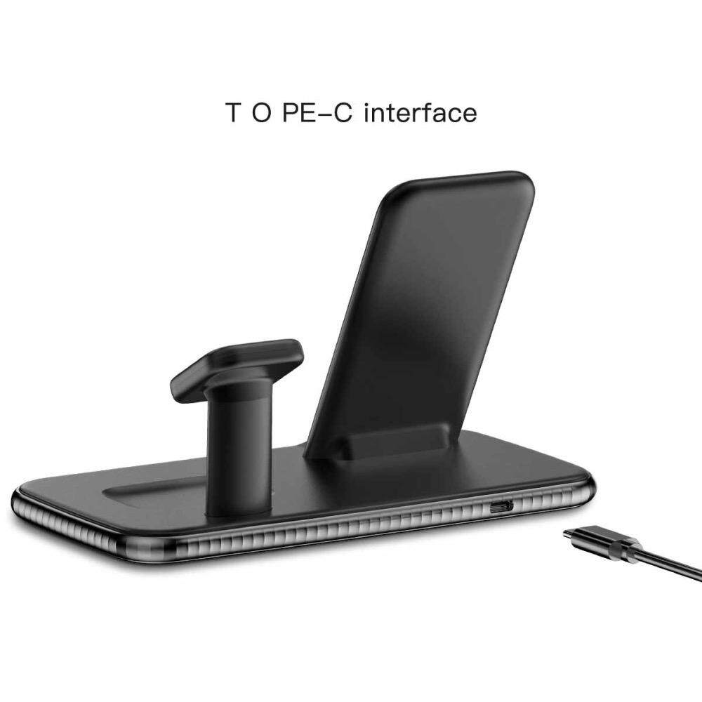 4 in 1 15W Qi Wireless Charger For  iPhone 12 11 Max XS XR 8 Plus Airpods Pro iWatch Apple Watch 6 5 4 SE Charging Dock