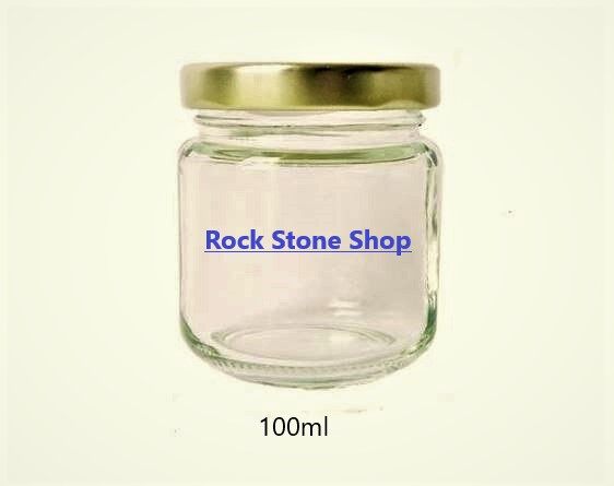 [105 Pcs] 100ml Round Glass Jar Mini Bottle Airtight Storage Container For Door Gift Honey | Botol Kaca Bulat | 圆形玻璃小罐子
