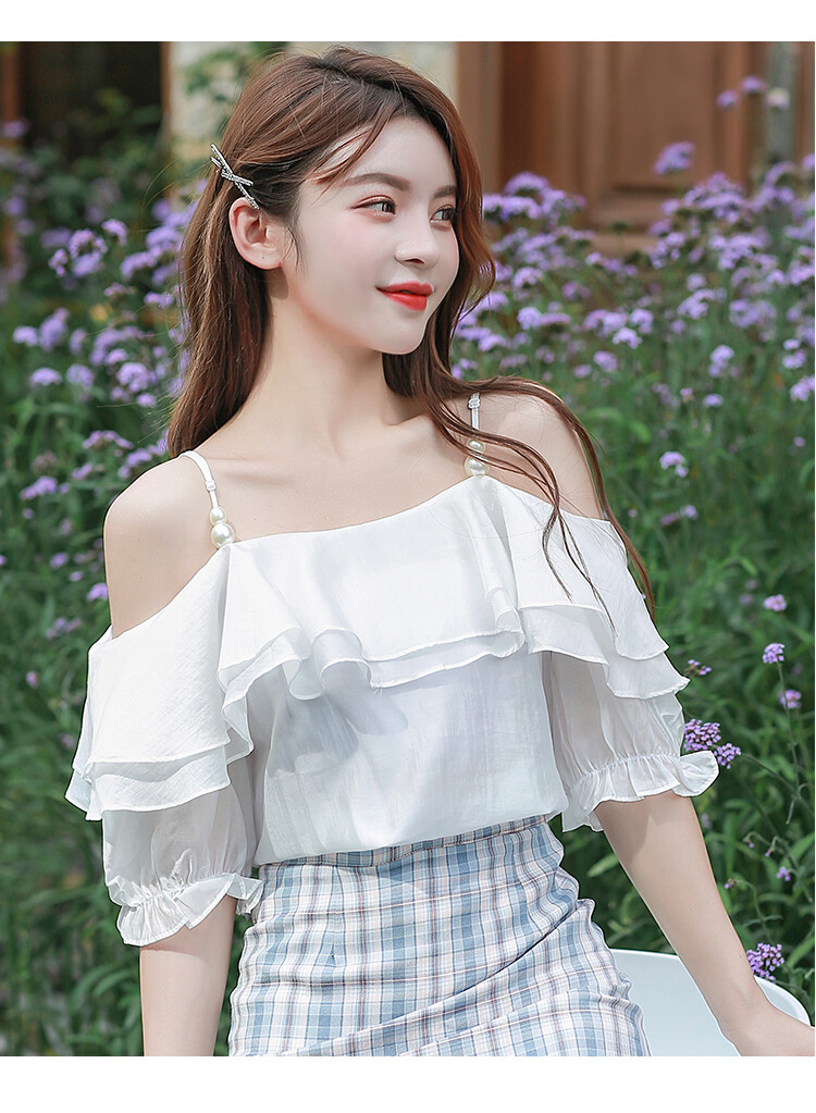 korean off shoulder blouse