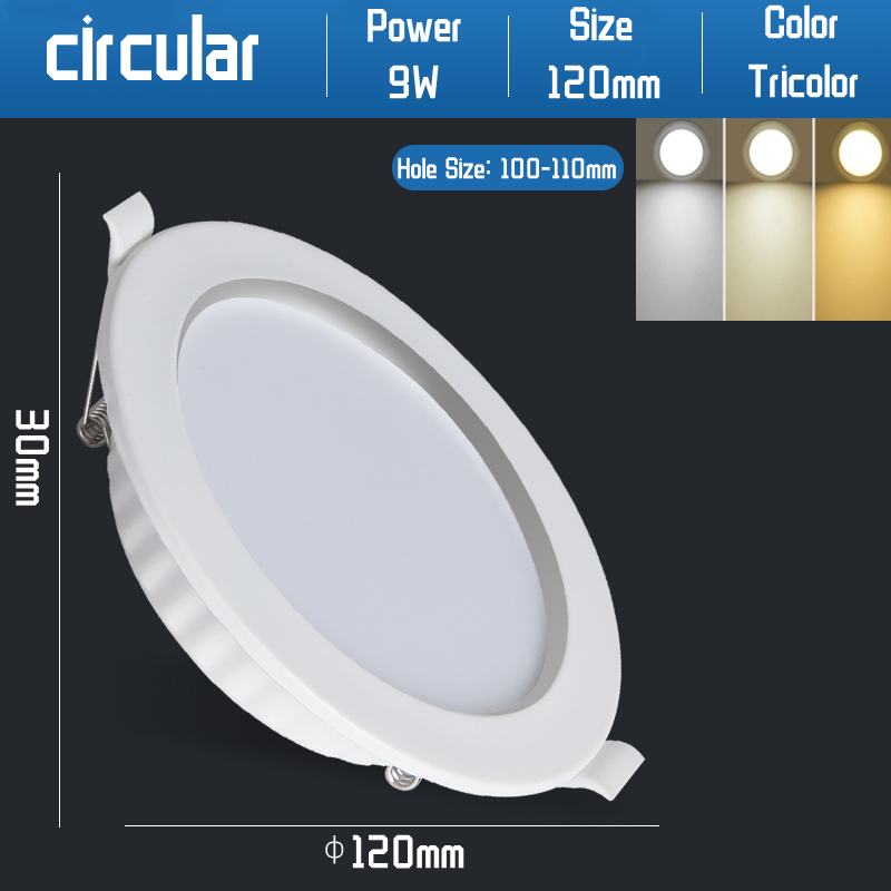 LED Downlight Ceiling Light Surface Pin Lights White Light Panel Lighting LED Lamp Down Light LED Ceiling Light 4.4-11 Inches LED Surface Downlight