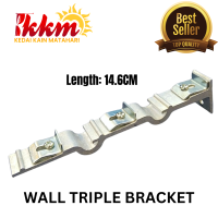 CURTAIN TRACK RAIL BRACKET  / Breket Batang Rail Langsir Holder Kaki Tapak (SINGLE / DOUBLE / TRIPLE)
