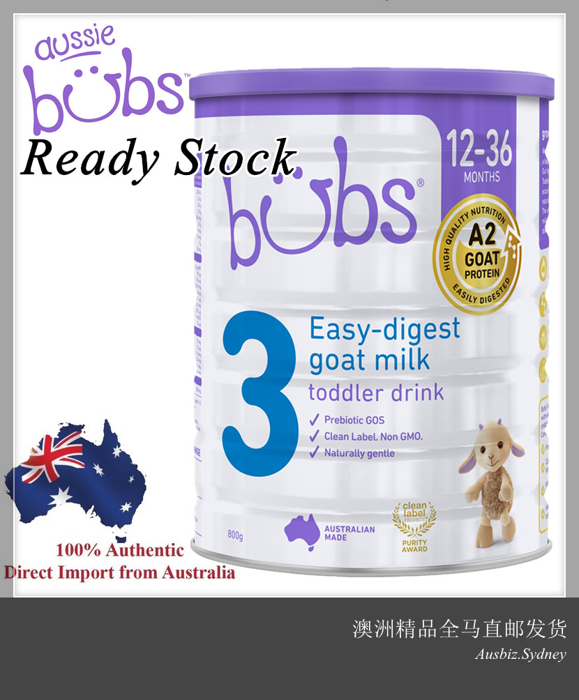 [Ready Stock EXP: 11/2027] Australia Import Bubs Goat Milk Formula Step 3 Toddler Baby Milk ( 1 Years + ) 800g
