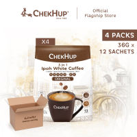 Chek Hup Ipoh White Coffee Original 36g x 12s [Bundle of 4]