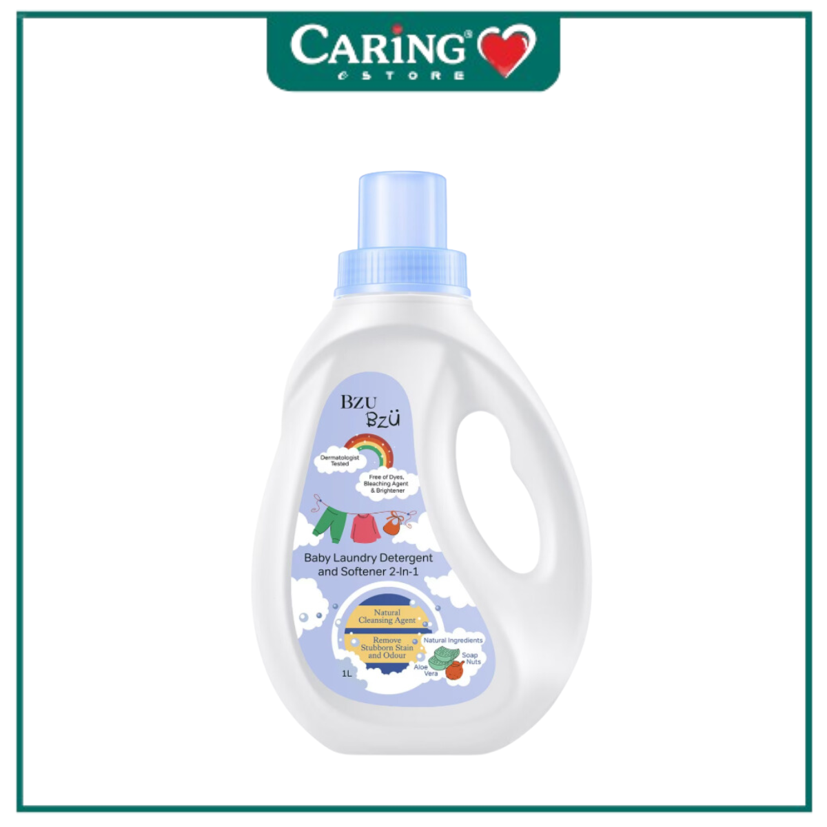 BZU BZU BABY LAUNDRY DETERGENT & SOFTENER 2IN1 1L