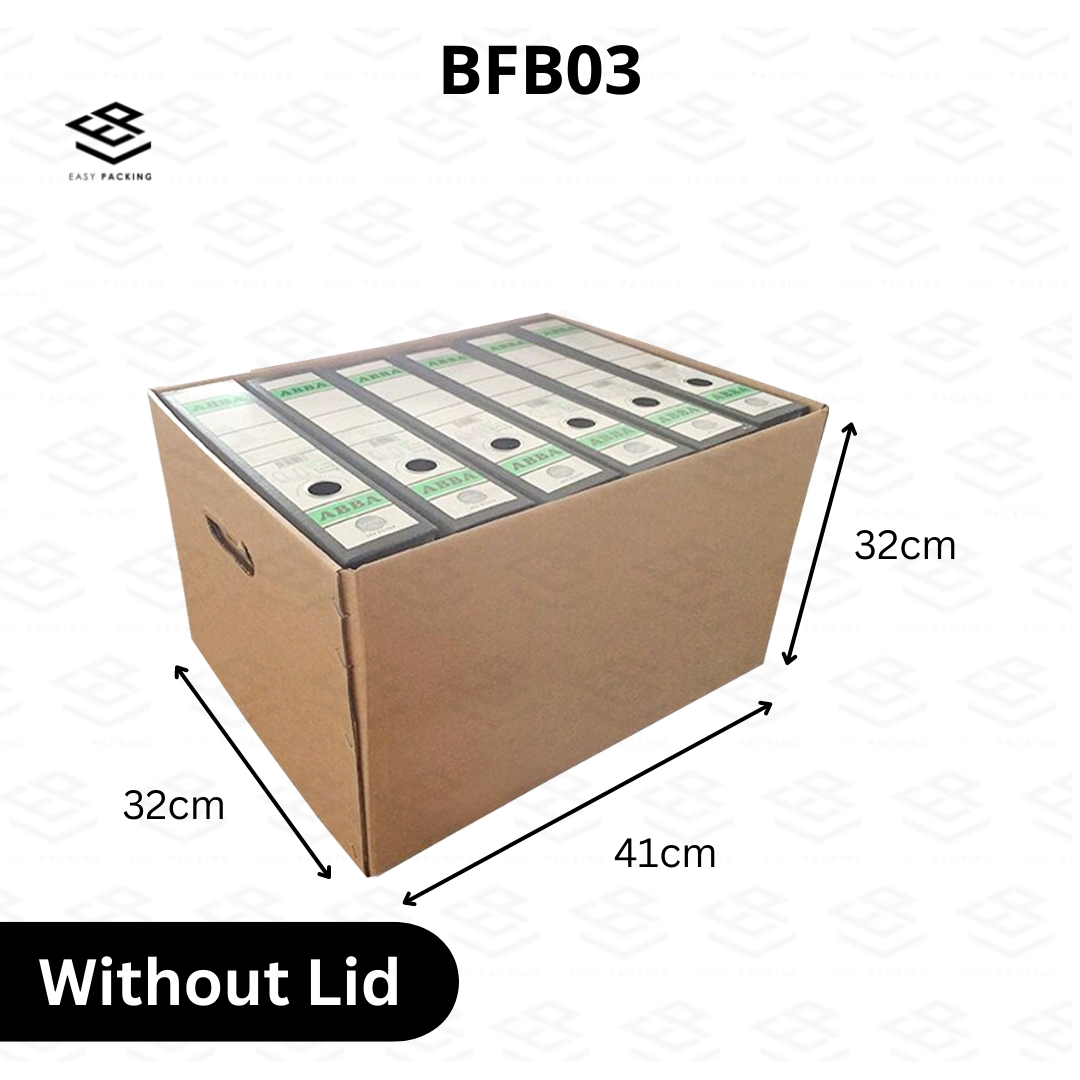 A Flute 5mm Stock Storage Box Moving Box Document Box Office Box Kotak Carton Box
