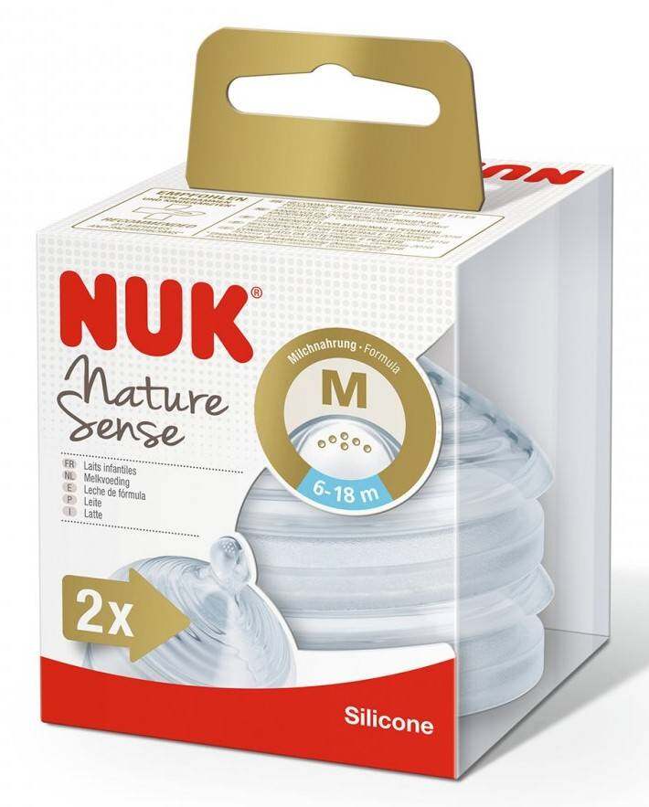 NUK Nature Sense Small Teat (6-18 Months) Twin Pack