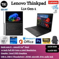 Lenovo ThinkPad L14 | T14 | X13 | Intel i7- i5 | 10th 11th 12th Gen RAM 32GB | 512GB SSD 14″ FHD Display Window 11 Pro Ms-office (1 year warranty)